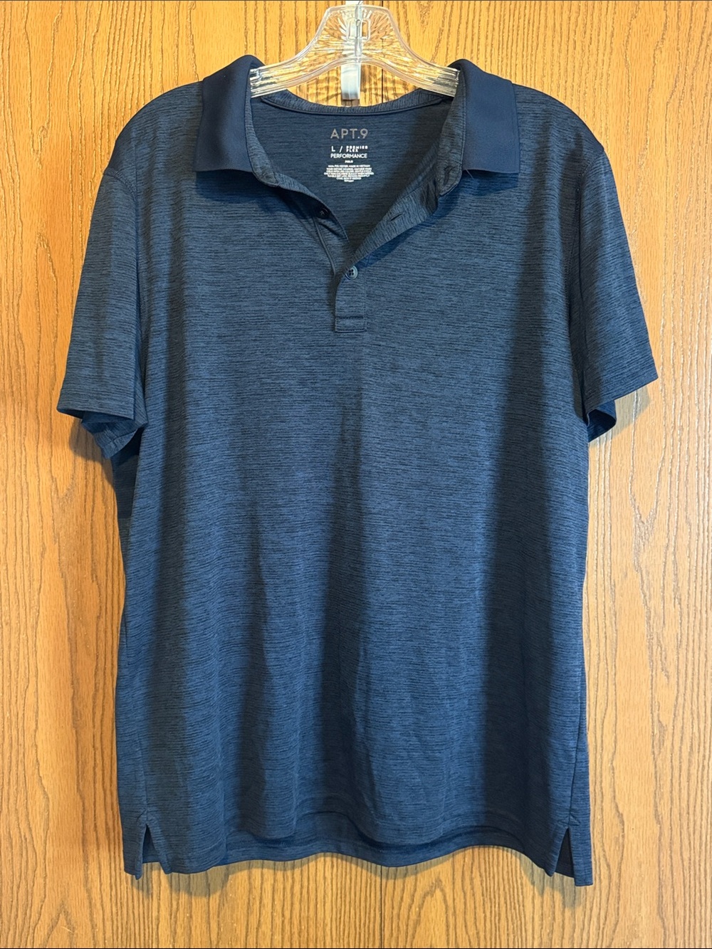 Apt. 9 Men's Navy Heather Polo